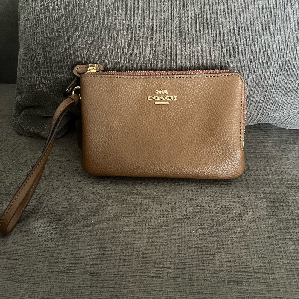 Coach Leather Wristlet
